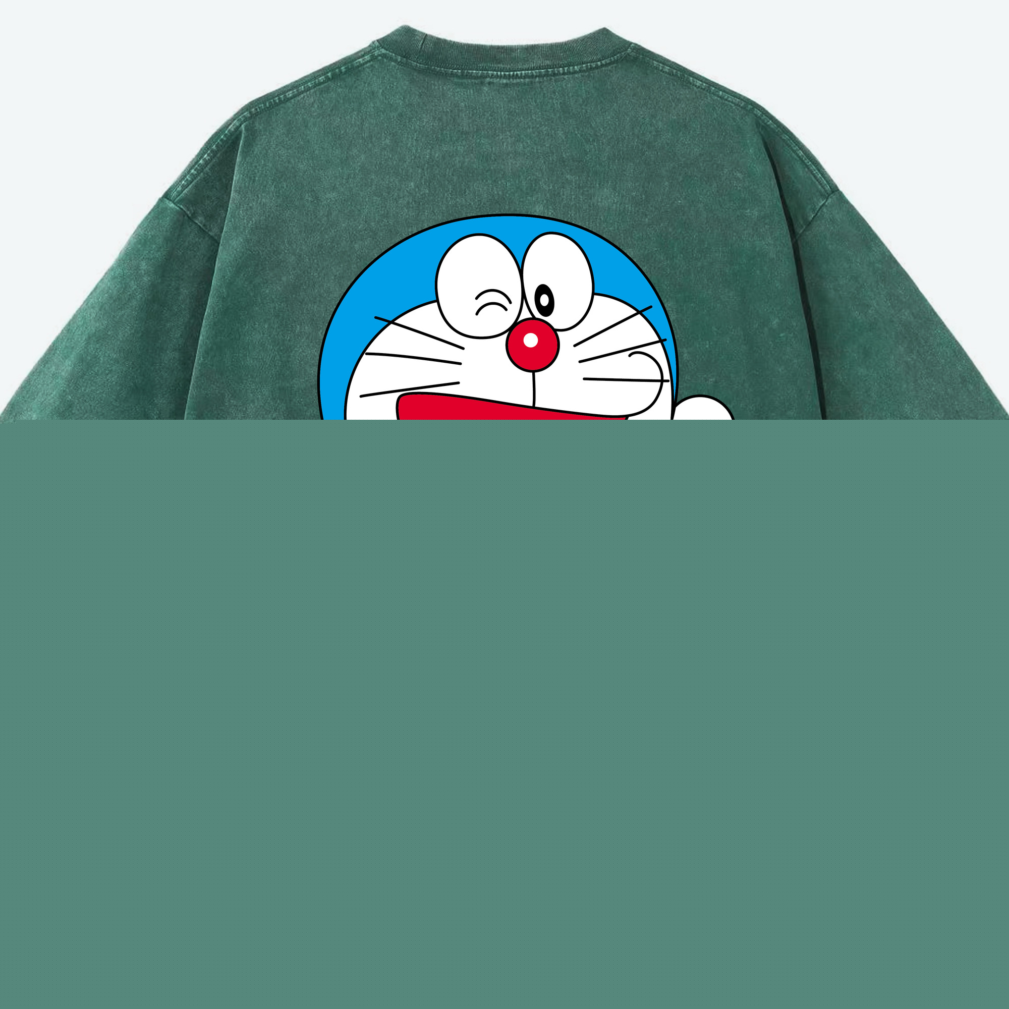 （画像用） ドラえもん Doraemon 綿100% ヴィンテージ風 半袖Tシャツ（背面プリント）